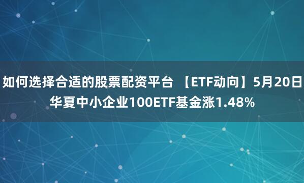 如何选择合适的股票配资平台 【ETF动向】5月20日华夏中小企业100ETF基金涨1.48%